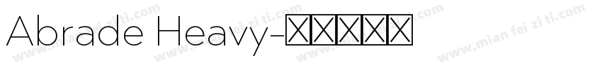 Abrade Heavy字体转换